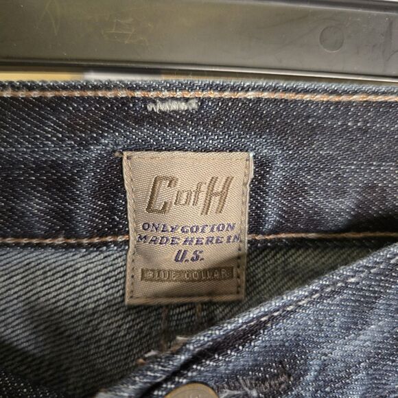 Citizens Of Humanity Men's 32 Blue Collar Sid Dark Wash Straight Leg Denim Jeans - Picture 4 of 15